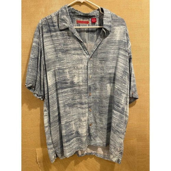 Havanera Vintage 90's Blue Striped XL Men's - Picture 2 of 3